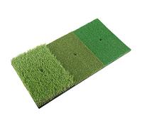 Generic Hitting Mat Swing Practice Mat Training 3-in-1 Indoor Outdoor Artificial Grass Turf for Backyard Putting Chipping Pitching Portable 30x60cm