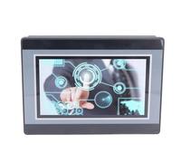 Generic HMI Touch Screen PLC Controller Efficient 7 Inch TFT LCD Relay Output for Industrial Control DC24V 5A, 12 in 8 Out, ABS