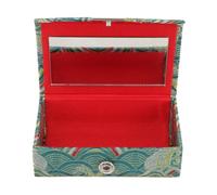 Generic Holder for Made of Cloth Case Chinese Lipstick Stylish Portable, Dual Branch Makeup Organizer Travel Holder and Lipsticks Small Objects for Office Everyday Use