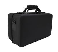 Generic Home Game Console Hard Shell Carrying Case Vertical Base Travel Bag for Headset Headphones Host Power, Protective Storage Bag Accessories for Earphone, Controllers (Black)