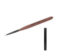 Generic Home Salon Nail Painting Drawing Brush with Walnut Handle, Nylon Fiber Hair, Ideal for Acrylic & French Nails, Suitable for DIY Nail Art Lovers (07)