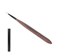 Generic Home Salon Nail Painting Drawing Brush with Walnut Handle, Nylon Fiber Hair, Ideal for Acrylic & French Nails, Suitable for DIY Nail Art Lovers (09)