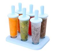 Generic Homemade Popsicles Moulds,Ice Cream Mold, Ice Pop Molds, Silicone Popsicle Molds Shapes, Ice Popsicle Maker-BPA Free, Ice Pop Molds Make Reusable Easy Release (Blue, Large)