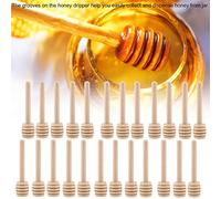 Generic Honey Dipper Sticker of Wood Hello 13 × 13 × 6 24 24 Pcs Light Honey Dipper Bar