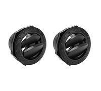 Generic Hood Vents For Cars, Air Vent Deflector Deflector For All Tumble Dryer Pipes 2pcs Black Round ABS Universal Air Conditioning Outlet For RV Boat Bus Car