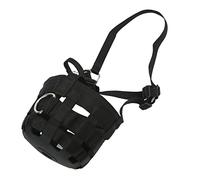 Generic Horse Grazing Muzzle Easy Breathe Anti Biting Mouth Cover for Equestrian Black 1 Unit