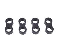 Generic Hose Separator Clamp CNC Machined Aluminum Alloy 8AN Double Hose Fuel Line Separator for Car Engine Management 4 Pack (4PCS)