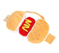 Generic Hot Dog Costume For Dog, Clothes Halloween Costume Food Hot Outfits Cosplay Cotton Yellow Halloween Pet Clothes For Small Medium Large Cats Puppy Funny Dress Up (S)