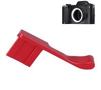 Generic Hot Shoe Camera Thumb Up Grip Aluminum Alloy Lightweight Secure Grip for Fuji X-pro2 X100T Mirrorless Cameras Black Red 54x22x8 Mm (Red)