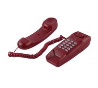 Generic Hotel Phone, Wall Home Vintage for Hotel Family Fixed Phone Antique No Number Presentation Phoneb, with Feature for Home Companies (Crimson)