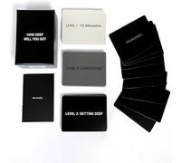 Generic How Deep Will You Go? 99 Icebreaker Conversation Cards, 1 set, Adults 18+, Tabletop Game