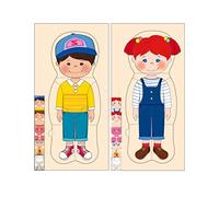 Generic Human Body Puzzle for Kids Anatomy Learning Toy with 5 Layer Wooden Puzzles Body Organs Bones Muscles for Children Boys Girls (#1)