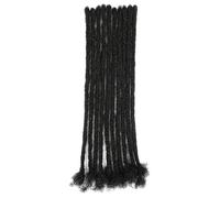 Generic Human Hair Dreadlock Extensions, 8 Inch, Black Twisted Design, Style Versatility, 10 Pcs, Easy Installation, Real Human Hair, Handcrafted Quality