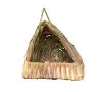 Generic Hummingbird House Handwoven Straw Nest for Birds Comfortable Roosting Pocket for Parakeets and Finches Natural Grass Birdcage Accessory for Outdoors