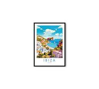 Generic Ibiza Travel Print, Ibiza Travel Poster, Spain Print, Travel Decor, Popular Print, Birthday Gift, 6x4/7x5/8x10/A3/A4 (A4 Unframed (21 x 29.7cm))