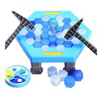 Generic Ice Block Breaking Puzzle Board Game Educational Turntable Knock Block Table Game for Family, Friends, With and Hammer