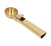 Generic Ice Cream Ball Scoop with Trigger Comfortable Ergonomic Handle for Ice Cream and Pancakes, 1 Unit (Gold)