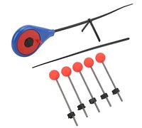 Generic Ice Fishing Pole Set with 5pcs End Extensions Lightweight Durable for Winter Fishing Accessories (L)