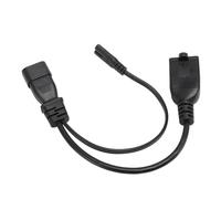 Generic IEC320 C14 to C7 Nema 5 20R Power Cords Professional Y Splitter for Electronics and Appliances 1.0ft