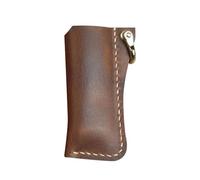 Generic Igniter Case, Holder, Sleeve, Keychain - Leather Pouch Case, Rustic Brown Cowhide, Standard Size Igniter