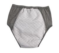 Generic Incontinence Underwear Men’s Reusable Briefs Absorbent Pads Pull Ups Soft Cotton Three Layer Internal Support Leak Protection Suitable for Work, 100CC Dark Gray M