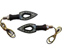 Generic Indicator Light Motorcycle For 2001 For Kawasaki Kdx220r 2pcs Motorcycle Diamond Blinkers Black Abs Led Indicators Compatible
