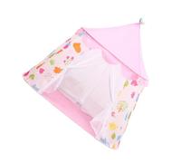 Generic Indoor Game Tent with Cartoon Print Breathable Gauze and Stable Brackets Spacious Cloth Playhouse for Boys for Imaginative Play and Relaxed Parenting