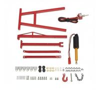 Generic Industrial Hoist Scale Model Engine Lift Crane Accessory With Metal Chain Hook And Suitable for 1/10 Garage Dioramas RC Repair Shop Scenes Workshop Storytelling