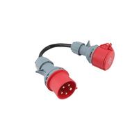 Generic Industrial Plug to Socket Connector Sturdy Construction EV Extension Cord Connector for Camp Site, Brass and Plastic 1pc