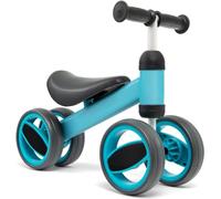Generic INFANS Baby Balance Bikes for 12-36 Months, Cute Toddler Bicycles to Train Baby from Standing to Walking with Limited Steering and Full-Closed Wheels, Infant No Pedal 4 Wheels Bicycle (Blue)