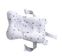 Generic Infant Bath Pillow Soft Skin Friendly with Buckle Design and Strong Buoyancy for Newborns Bathing 1 Piece (Large Blue Star on White Background)