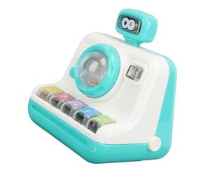 Generic Infant Camera Finger Piano Toy for Promoting Intellectual Growth and Problem Solving, Colorful Safe Educational Toy (White)