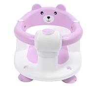 Generic Infant Non Slip Bathing Chair Baby Sit Up Bath Seat Sturdy Newborn Shower Stool for Bathroom White Plastic 12.4x15.94in (Purple)