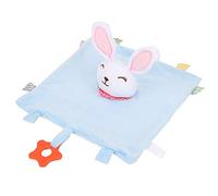 Generic Infant Soothe Appease Towel Cute Animal Modeling Comforting Teether Toy for Babies 10.2x10.2 Inches (Blue Bunny Comfort Towel)