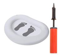 Generic Inflatable Foot Wash Tray and Large Pvc Foot Bath Basin with Air Pump 0.25mm Natural White for Outdoor Spa and Camping Use Random Color