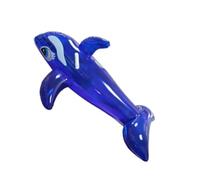 Generic Inflatable Pool Float for Adults Cute Whale Shape Ride On for Swimming and Water Fun Adult Size PVC 59.1x34.6x21.7in