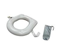 Generic Inflatable Toilet Seat Cushion, Comfortable Raised Toilet Seat for Traveling,