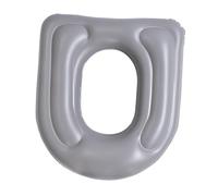 Generic Inflatable Toilet Seat Cushion for Seniors, Air-Supported PVC Seat Cushion, Portable with Suction Cups for The Elderly, Hotel, Home, Gray