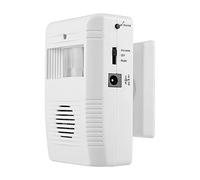 Generic Infrared Welcome Sensor Super Sensitive Door Bell Alarm for Home Entry 16 Music Options for Day and Night, Battery or Plug-in, Adjustable Bracket, Loud Speaker Sound Welcome People