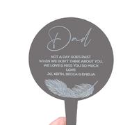Generic Inketch Personalised Grave Ornaments | Custom Graveside Ornaments for Mum, Dad, Grandad, Grandma & Loved Ones | Personalised Memorial Gifts for Graveside | Memorial Gifts for Graveside