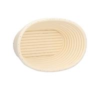 Generic Innovative Bread Fermentation Basket for Sourdough Baking and Homemade Bread - Easy-Clean Plastic Design (Off-white oval 21 * 14 * 8cm)