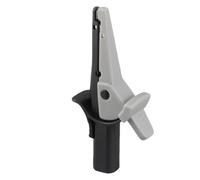 Generic Insulated Test Clamp Reliable Voltage Test Clip for Electrical Work 20mm Opening Size (Black)