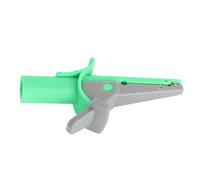 Generic Insulated Test Clamp Reliable Voltage Test Clip for Electrical Work 20mm Opening Size (Green)