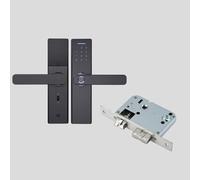Generic Intelligent Biometric APP Password Door Lock Digital Keyless Hotel Lock for Security-Conscious Travelers Silver Hotel Room