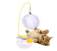 Generic Interactive Cat Toy with Feathers: Fishing Rod with Feathers and Colorful Balls, Fun Design | Great for Stimulating Hunting Instinct, Fun Activities and Strengthening the Bond