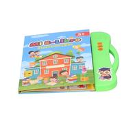 Generic Interactive E-Book Toy for Early Learning in Spanish English for Toddlers 3 Years and Up, 20 Learning Pages, Made of ABS, Size 10 X 9.4in (Green)
