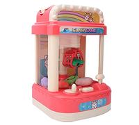 Generic Interactive Mini Doll Grabber Game Machine for Kids with Light and Music - Safe and Durable Toy for Family Fun, 360 Degree Control - Pink Color, 1 Unit (Pink)