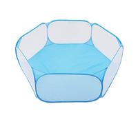 Generic Interactive Small Pet Cage Tent Foldable Breathable Playpen, Sturdy Easy Access Portable Pet Supplies for Lovers, Polyester 14.6 X 24.0 X 47.2in (Blue)