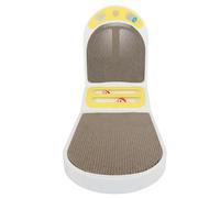 Generic Interior Cat Scratcher, Cat Tracking Pad in the Form of the Furniture That Protects the Resistant Furniture with Scratches with a Bell Toy Toy for the Wall for Large (White)