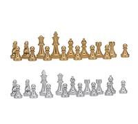 Generic International Chess Piece Exquisite Workmanship Gold and Silver Puzzle Games Replacement of Missing Piece for Chess Set Recreational Activities